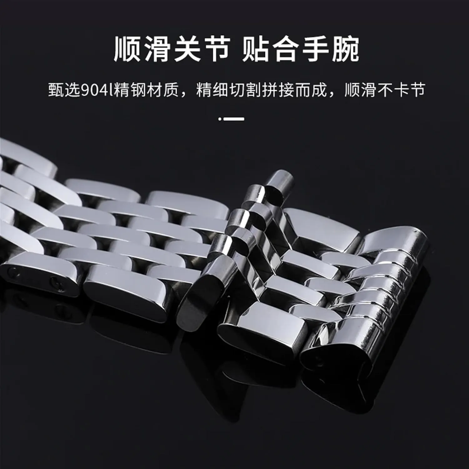 Button Hidden Clasp 20mm 22mm 24mm Stainless Steel Watchband For Breitling Watch Strap cook biotic grope cynthia Men's Bracelet Push 