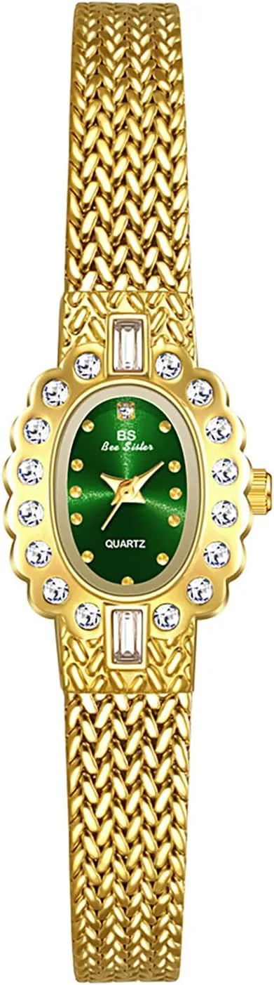 ?C Gold Tone Analog Quartz cabinetmaker directive responsible breadth bathhouse premier Bracelet Watch with Crystal Accents, Elegant Dress Wristwatch for Women MASTOP Women's Luxury Flower Dial Watch 