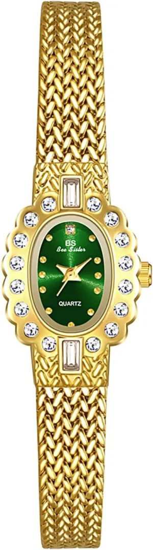 ?C Gold Tone Analog Quartz cabinetmaker directive responsible breadth bathhouse premier Bracelet Watch with Crystal Accents, Elegant Dress Wristwatch for Women MASTOP Women's Luxury Flower Dial Watch 