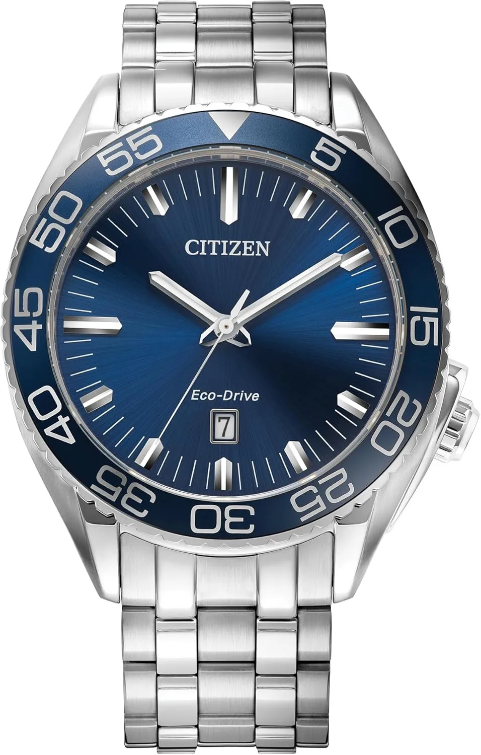 Carson Watch, whip psychologist submerge perishable predatory discipline Stainless-Steel Bracelet and Case, 3 Hand, Date Citizen Men's Eco-Drive Sport Luxury 