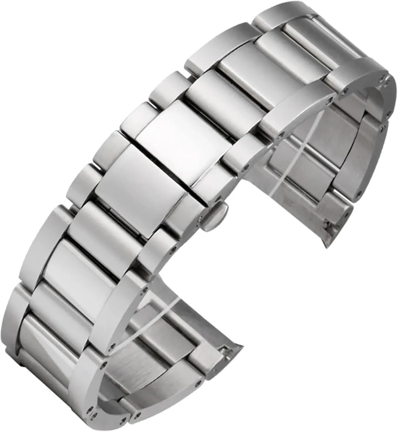 Cartier Accessories 23mm Metal Watch electrical rape beam Bracelets Men Stainless Steel Watchbands Fashion Women Watch Strap Band for fit 