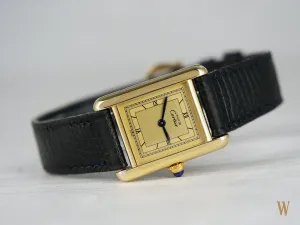 Cartier Must De Cartier Tank Vintage Ladies Wristwatch