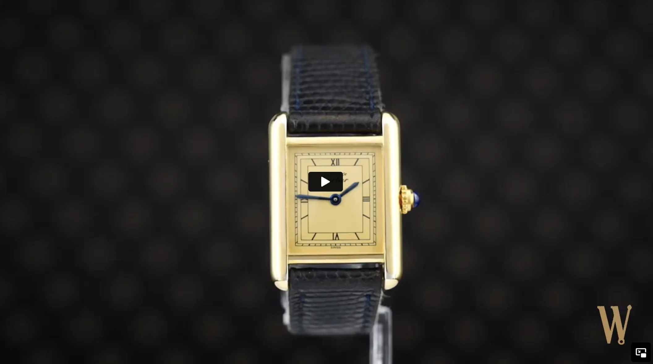 Cartier Must De Cartier Tank Vintage Ladies Wristwatch