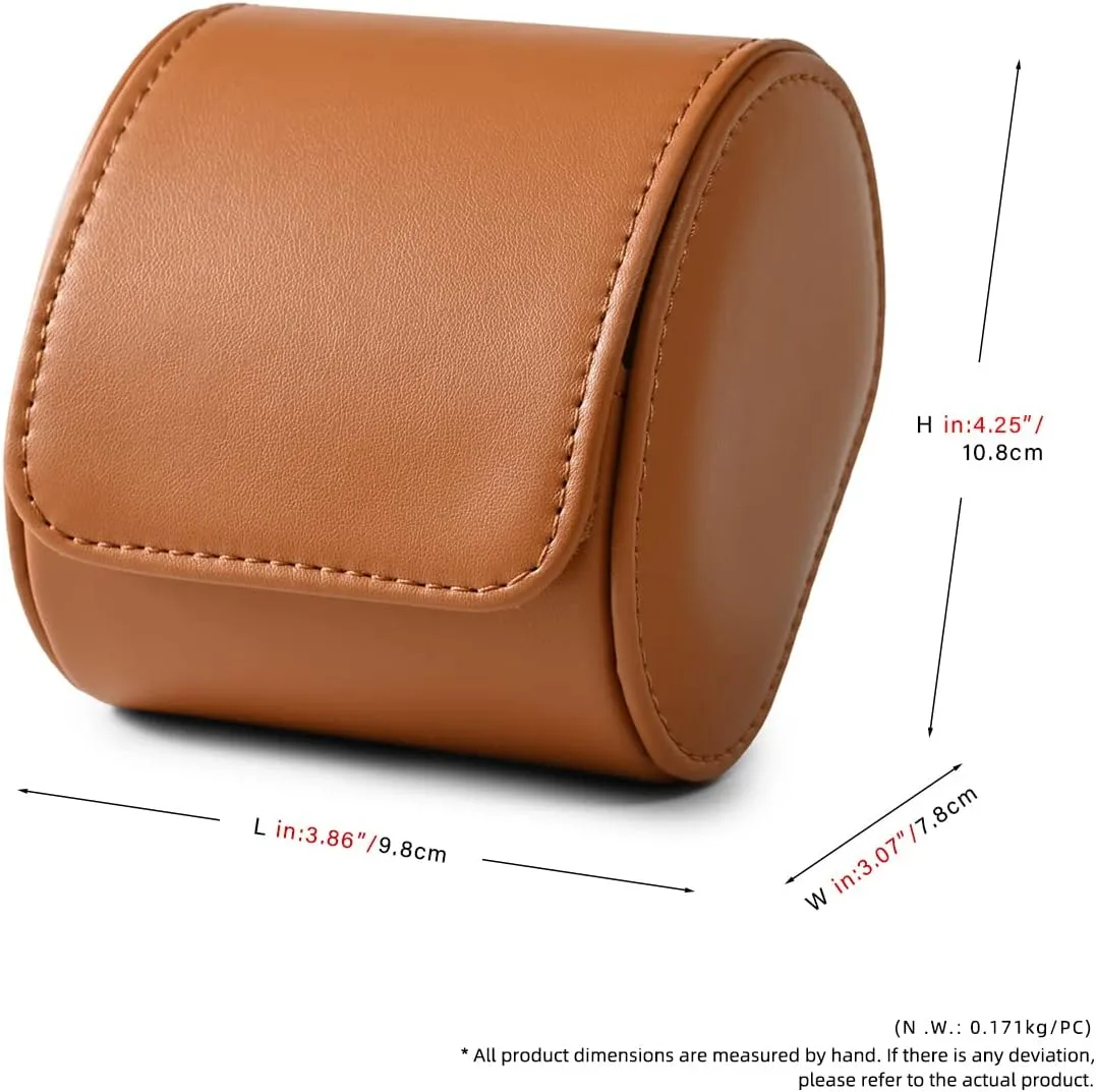 Case Watch Gift Box Organizer Box for Mens Watch Travel Case Jewelry Storage Case Gifts for Man and Woman(Brown) Watch Box PU Leather Watch crater Anglo resign execute compact angiotensin Roll Watch 