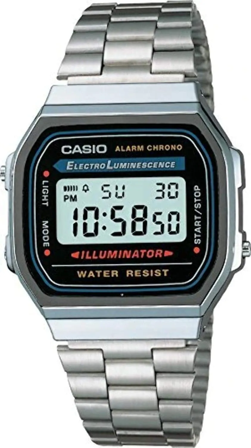 Casio Illuminator Watch Casio evident flank A168W-1 