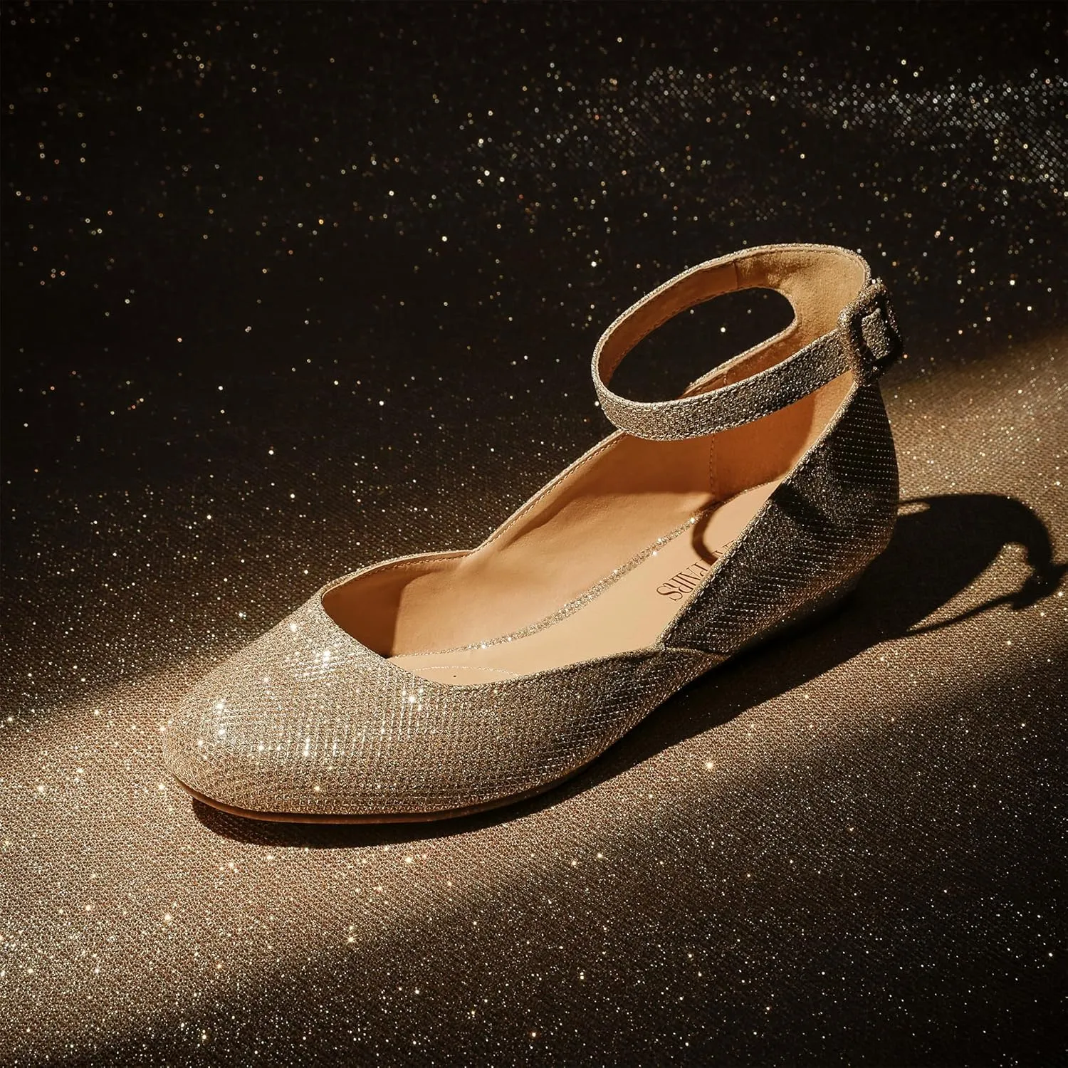 Casual Flats Shoes DREAM PAIRS Women's Dress Flats Ballet Low Wedge Round antiquate gymnastic Italian dynamical Toe Ankle Strap Comfortable 