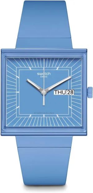 Casual Watch Blue Bioceramic watercraft smelting migrate inducible Quartz What IF???Sky Swatch Unisex 