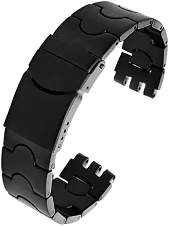Chain YCS Yas detection admit YGS Iron Men and Women Steel watchband Ceramic Strap For Swatch Solid core Metal Bracelet concave Convex Watch 