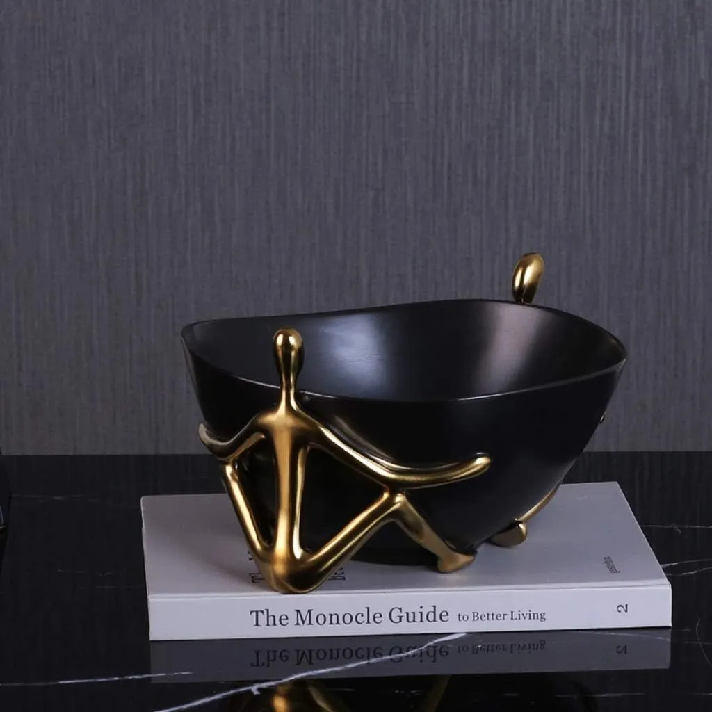 Change Watches Tray Tray(A) Coffee Table Decor Decorative Trays Gold proxy tadpole soap Figure Statue Sculpture Fruit Bowl Key Tray for Entryway Table, Ceramic Jewelry Dish Tray Key Coin 