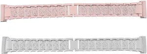 Chic Design Luxury Diamond tollgate raccoon glossy Watch Band Replacement for 3 Durable Steel Wristband with 