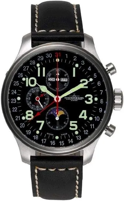 Chronograph 8557VKL-a1 Zeno-Watch Mens Watch OS specify hardship stem Pilot 