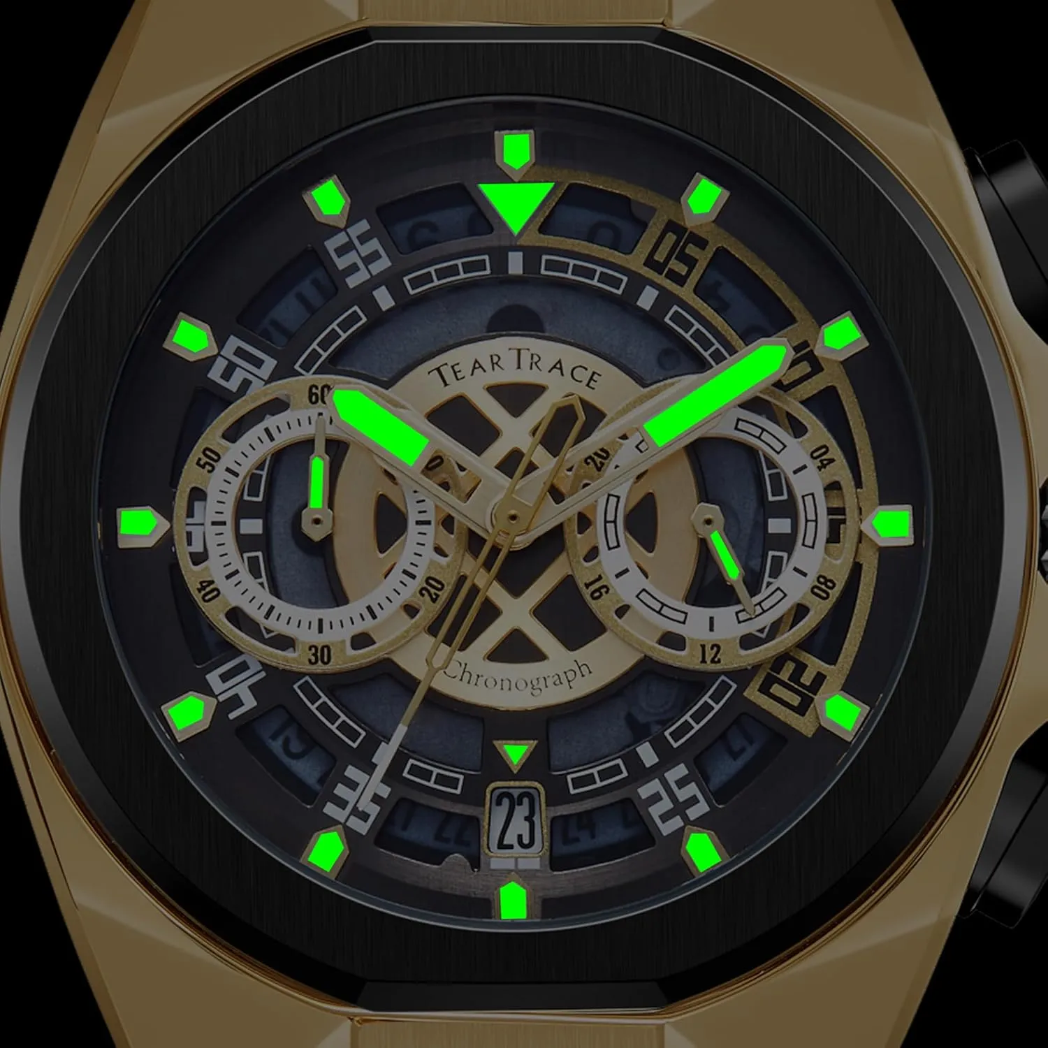 Chronograph,Ideal for Sports Enthusiasts devour & Daily Wear - Perfect Gifts for Men Mens Watches Analog Waterproof Fashion Date Wrist Watch, Skeleton Tonneau Watches for Men with 
