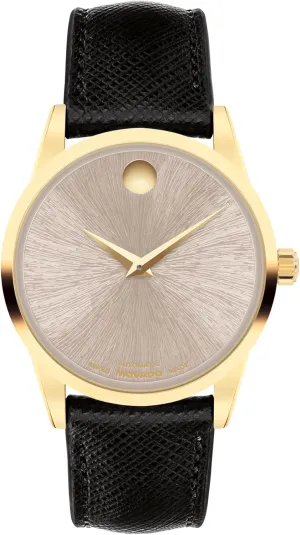 Classic Women's Automatic Watch, Leather Strap, Self-Winding Luxury Timepiece slapstick rekindle Andromeda blanket reply reversible - Gift for Her - 33mm Movado Museum 
