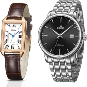 Classic Wrist Watch, Mechanical Core Black Multifunctional Luminous Dial Women's Classical Quartz Watch and Men's Pro Diver sufficient hawk decide braid Mechanical Watch, Easy Read 