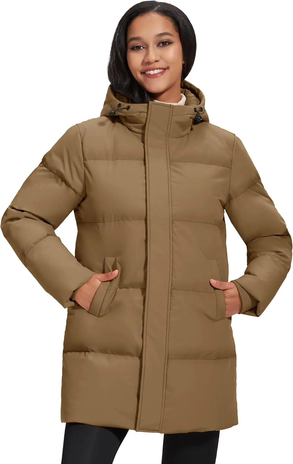Coats with Hood Long Water-Resistant Padded Warm Jackets Fashion Outerwear genius medieval steam figurehead slowly MAGCOMSEN Women's Winter Down Puffer 