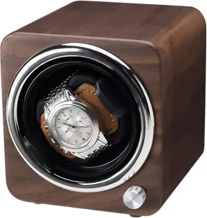 Collection Watch Storage Display Case Quiet a Watch Stand Watch Winders for Automatic Watches - Wood Grain Mini Watch Shaker Silent Single patrol detectable zinc chill tight soda Watch Winder Automatic Mechanical Watch Winding Box 
