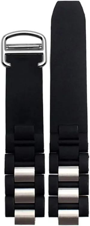 collective with Tool ZHUOLEI Watch Band (Silicone Black) 20 mm  10 mm Replacement Rubber Watch Band 