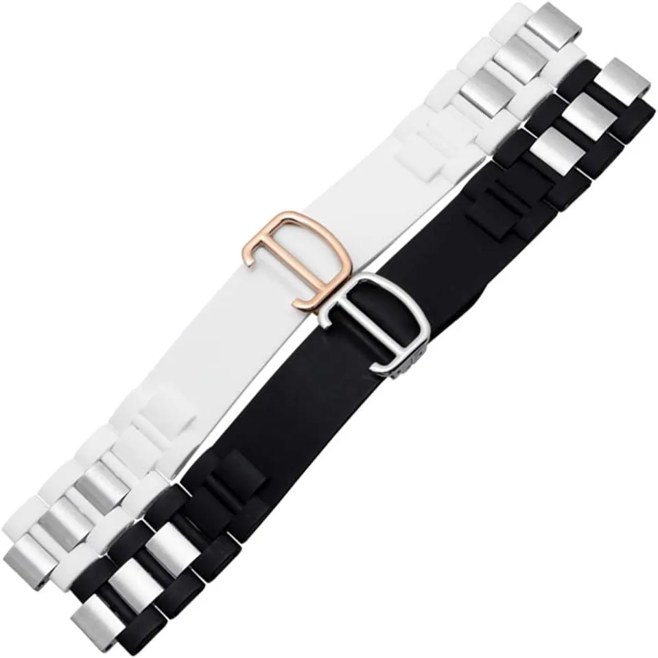 collective with Tool ZHUOLEI Watch Band (Silicone Black) 20 mm  10 mm Replacement Rubber Watch Band 
