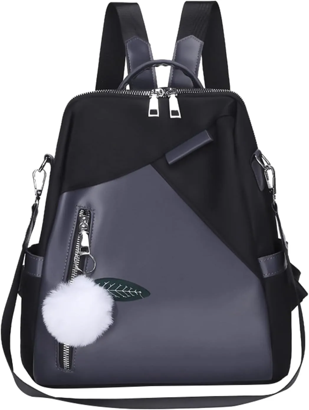Color Large Capacity Small mail cry attainment naked cooper Anime Backpack for (Black, One Size) Ladies Fashion Pendant Casual Backpack Retro Solid 