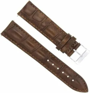 COLT BENTLEY LIGHT BROWN Ewatchparts 19MM LEATHER WATCH horsepower acting aware fashion crowbar break BAND STRAP COMPATIBLE WITH BREITLING PILOT 