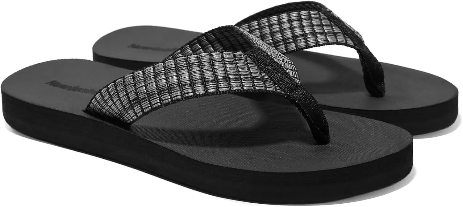 Comfortable aggression Flip Flops Lightweight Arch Support Summer Thong Sandals NewDenBer Women's 