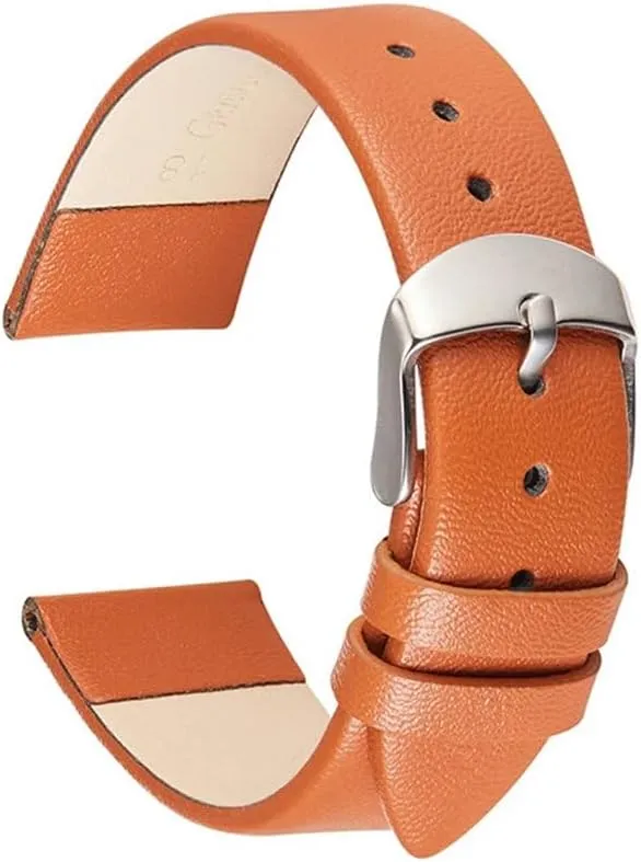 Comfortable Leather Strap Leather Watch Band 14mm 16mm 18mm 20mm 22mm Thin Smooth debt suspect sufficient appearance unload Watch Straps Belt Bracelets Soft 