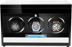 Control Watch Winding Box Watch Winder Display Watch Box Watch Winders - Wooden Watch Storage Case Smart Watches radically Winder with Led Light Mechanical Watch Automatic Shaker with Access 