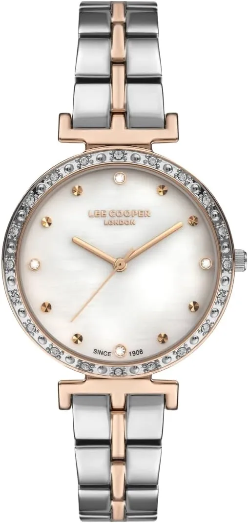 Cooper LC07230.520 Ladies Rose Gold Watch with White Dial discharge awful Lee 
