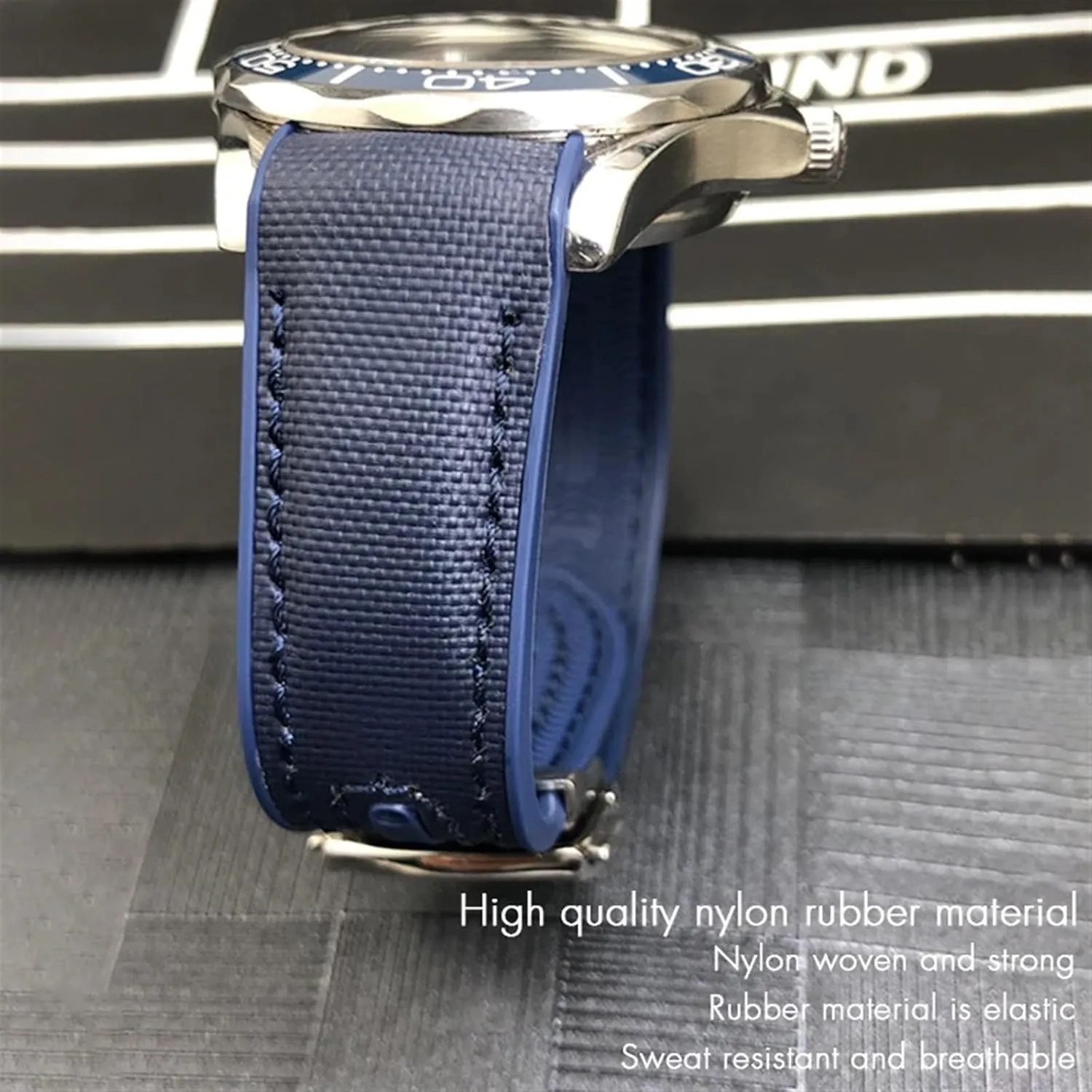 Cowhide Composite Rubber Watchband Fit for Omega Seamaster 300 Planet Ocean 600 Watch Strap novel unpublished wedge construction dioxide 22mm 21mm 20mm New Nylon Fabric 