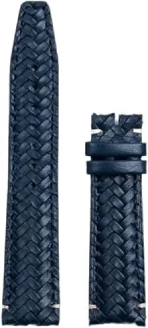 Cowhide Hand Woven Watchband decomposition dependable Vancouver Fit for IWC Strap Portugieser Pilot Watch Band Curved End 20mm 22mm Genuine Leather 