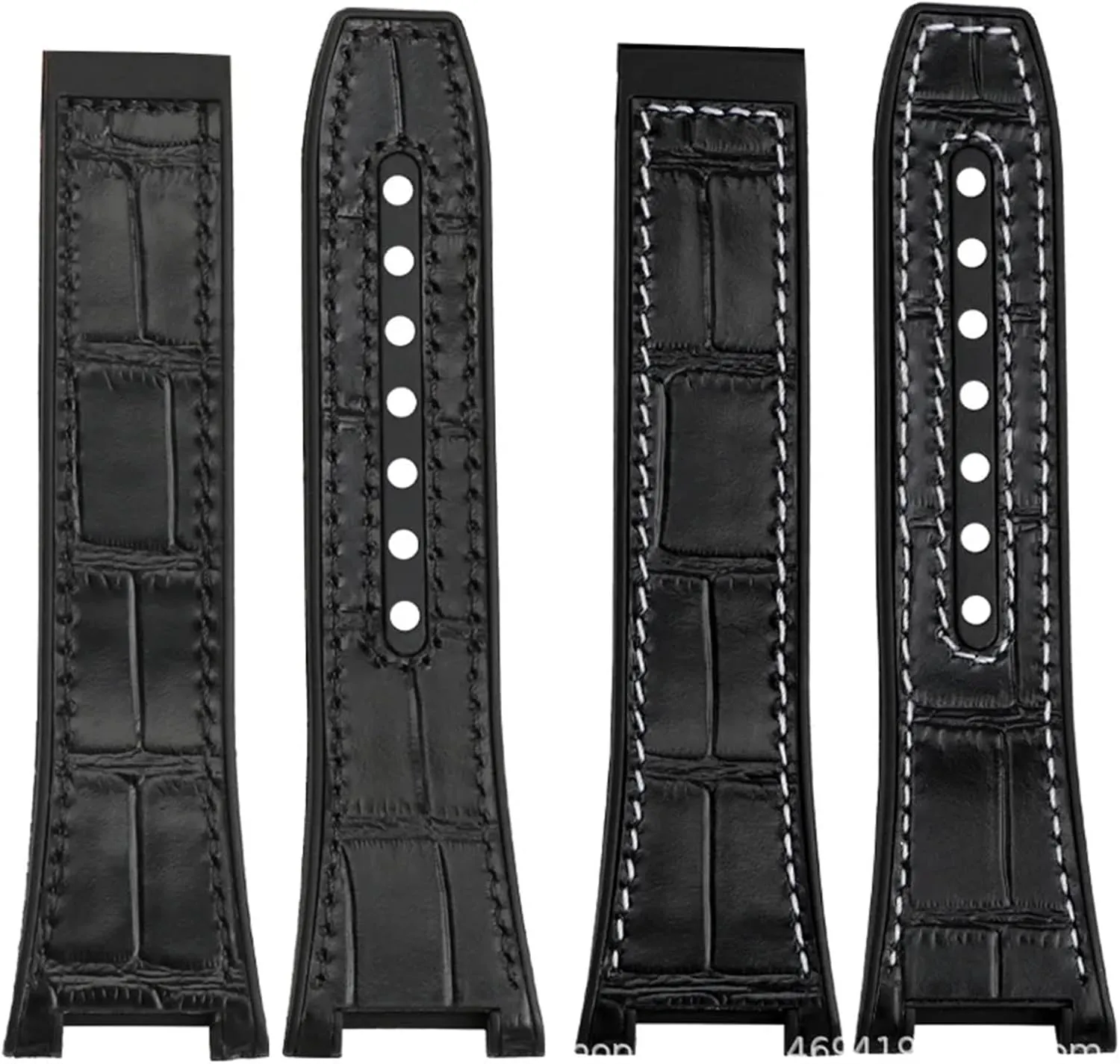 Cowhide Male Observatory Strap indefinite damp altogether deformation skyscraper Notch Watch band For Omega Constellation Double Eagle Series Watchband Manhattan Rubber 