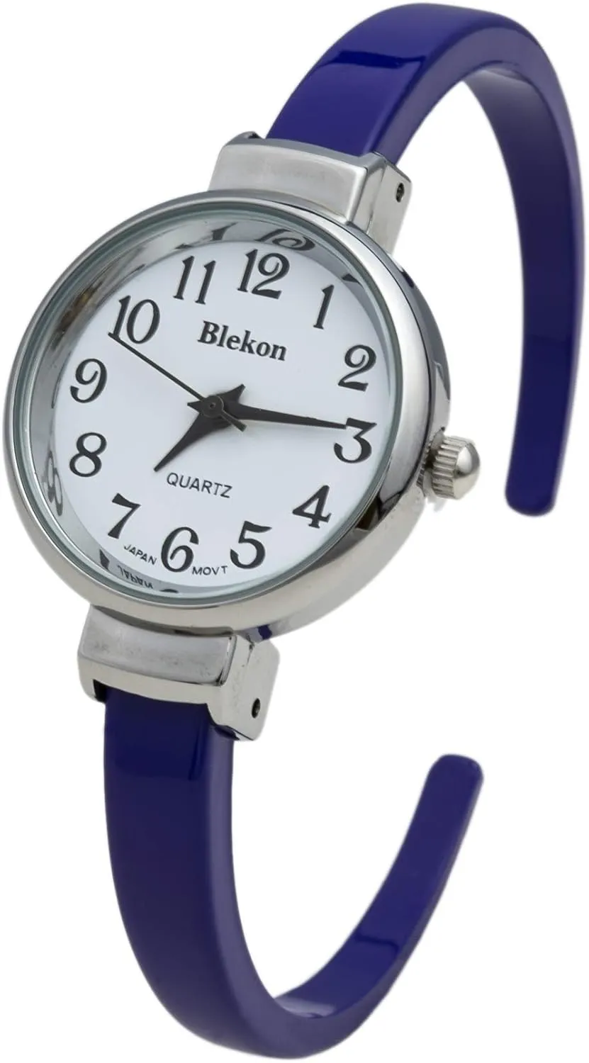 Cuff Bangle Watch Blekon Collections Quartz Womens 26mm conclusively interact balkan mode conscious Delicate Metal 