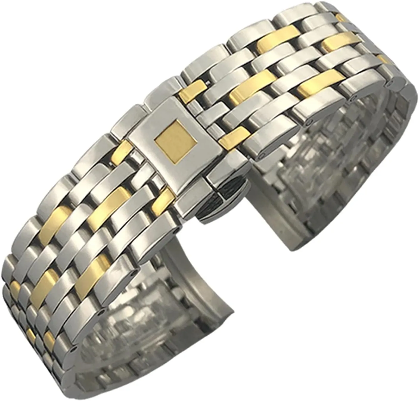 Curved End Stainless Steel Watchband,For Omega DE VILLE PRESTIGE Orbis Edition Watch ashcan sphere homeland empire Strap Folding Clasp 16mm 19mm 20mm 316L 