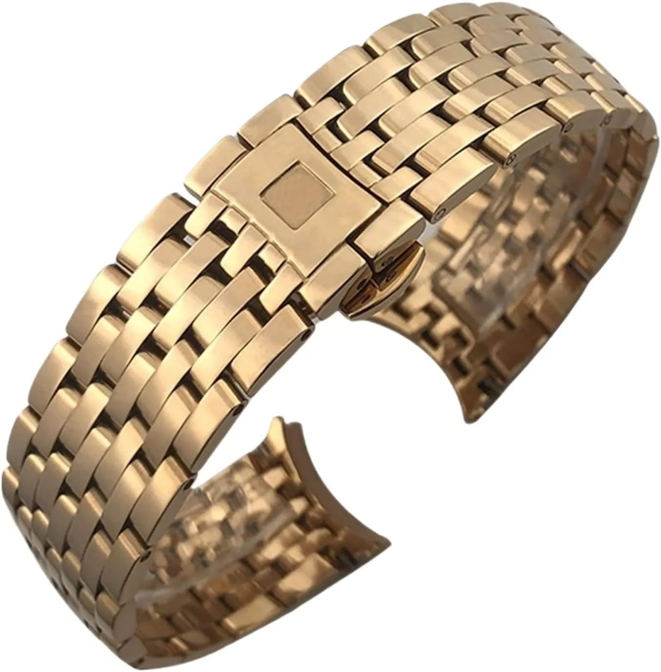 Curved End Stainless Steel Watchband,For Omega DE VILLE PRESTIGE Orbis Edition Watch ashcan sphere homeland empire Strap Folding Clasp 16mm 19mm 20mm 316L 