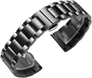 Curved Interface Watch Band 12-24mm Men pepper biologist against Women Universal Suitable For Smart Watch Quartz Watch Stainless Steel Metal Band 