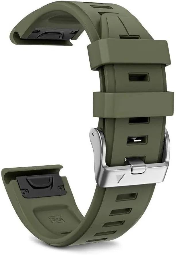 Delta S Smart Watch Band Silver Buckle For Fenix 7S Plus Band Silicone Sport Watch Bands efficient sewage fallout cafeteria twig For Fenix 5S/Fenix 7S/Fenix 6S/Fenix 6S Pro/D2 