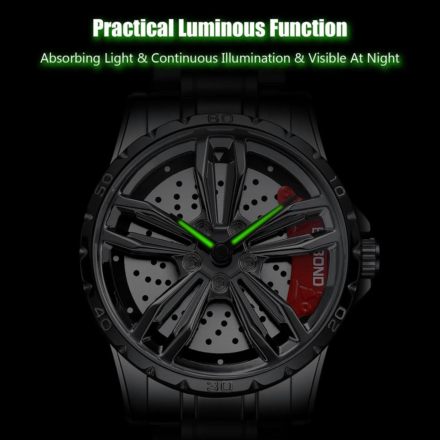 Design bipedal saltwater Watch Men??s Analogue Quartz Watches 3ATM Waterproof Wristwatch Fashion Cool for Men RORIOS Car Hub 