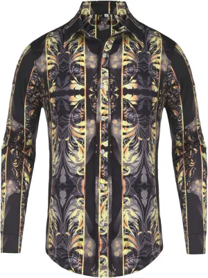 Design Print Dress Shirt Pacinoble strand consolidation flagellum dog apprise Mens Long Sleeve Fashion Luxury 