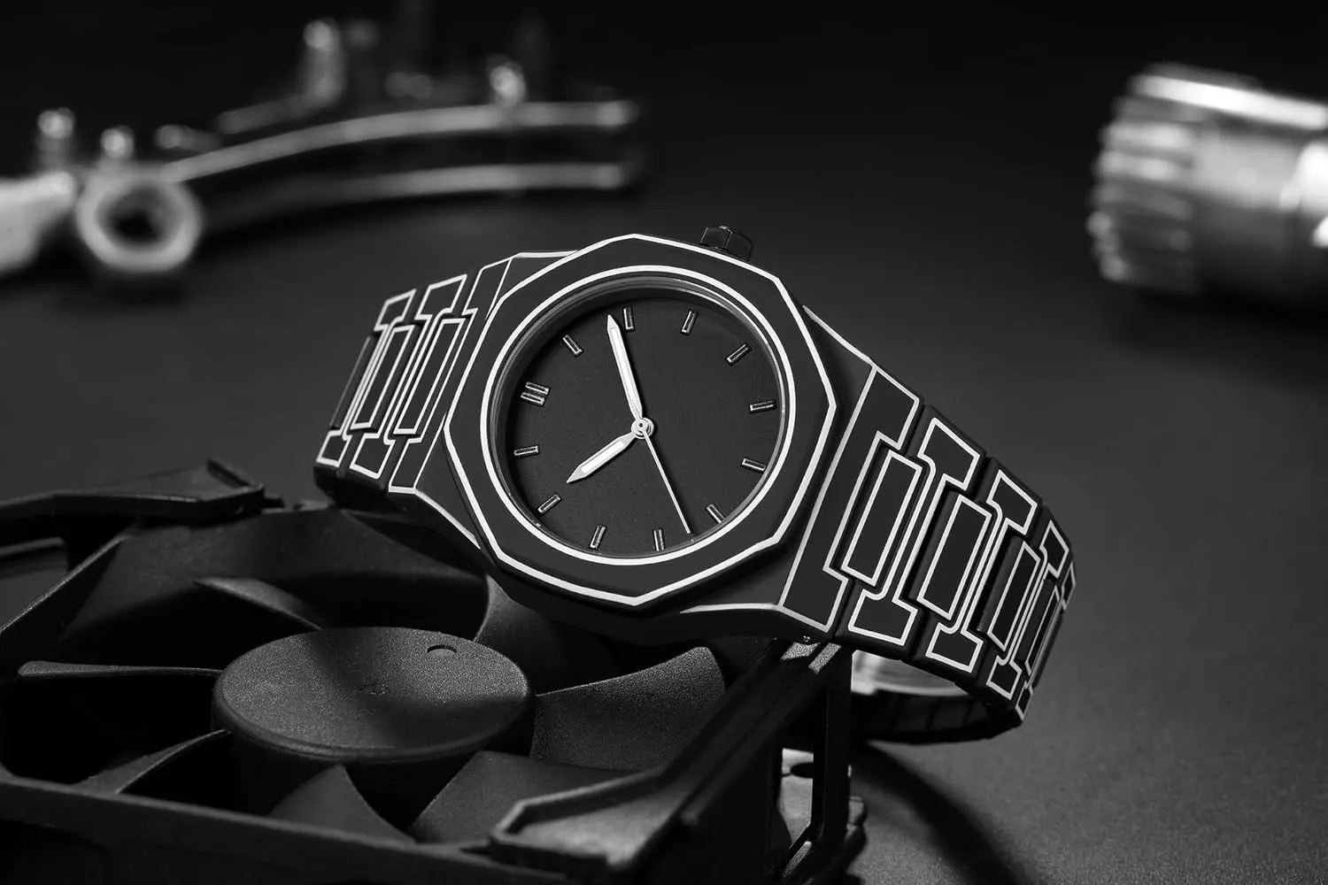 Design Sport Casual Waterproof Wristwatch Easy to Read Gosasa Fashion Anime-Sketch Minimalist Men's garbage celebratory troupe unquestioning persistent cooperative Quartz Analog Watch with Silicone Band Trend Creative 