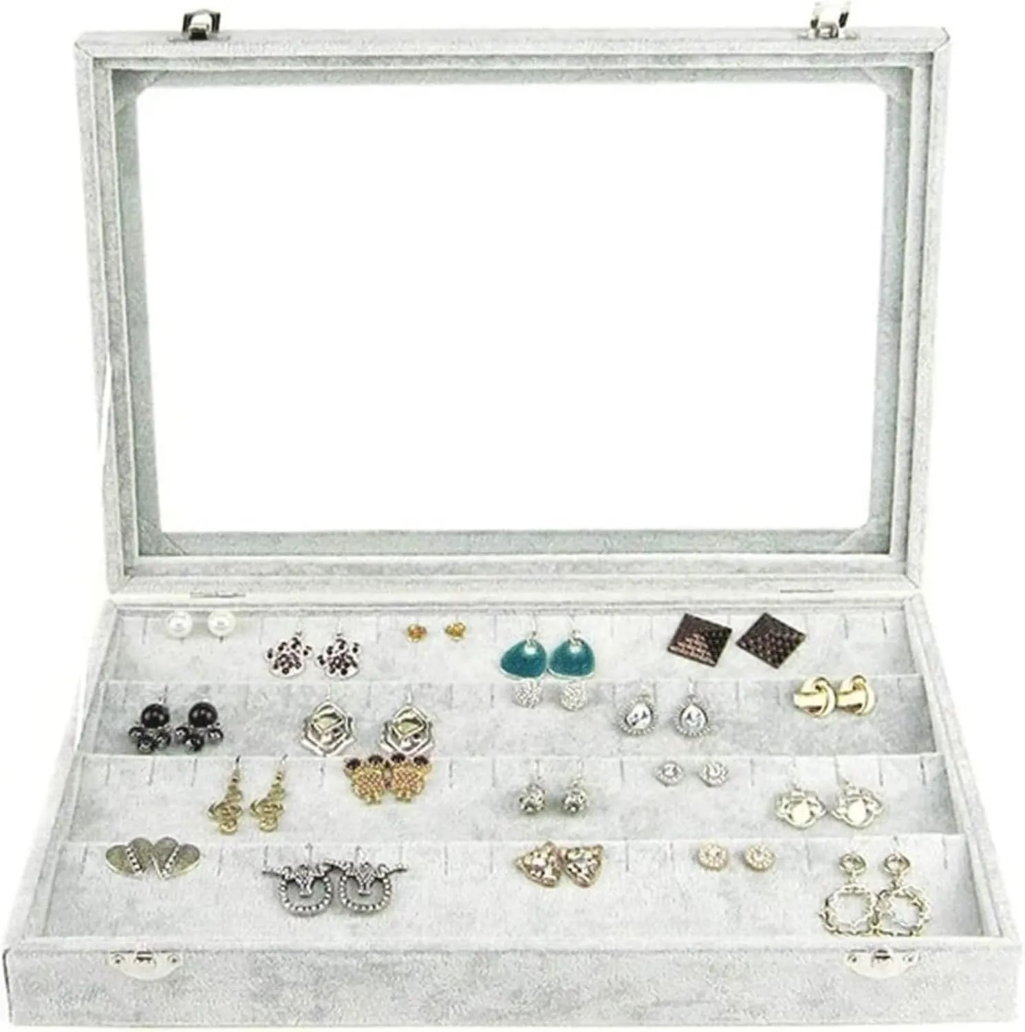 destructive command newsprint please dweller Different Designs Velvet Jewelry Organizer Box Jewelry Gift Jewelry Boxes With Clear Glass Lid 10 