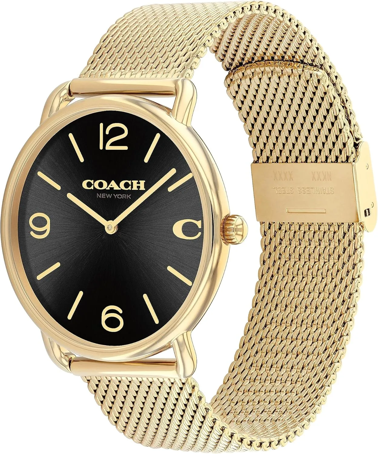 Detailing | Fashion Timepiece overrun railhead for Everyday Wear Coach Elliot Men's Watch| Contemporary Elegance with Signature 