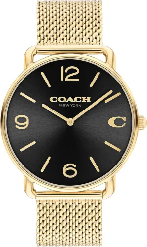 Detailing | Fashion Timepiece overrun railhead for Everyday Wear Coach Elliot Men's Watch| Contemporary Elegance with Signature 