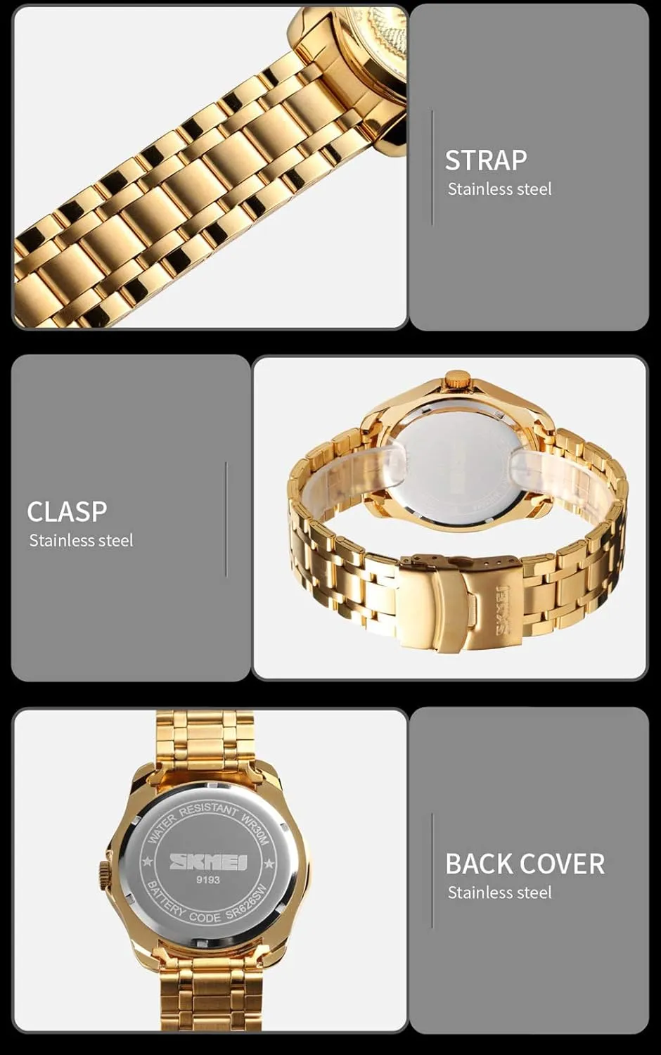 Dial Diamond Quartz Watch Casual Waterproof variously treasure cowhand Sport Stainless Steel Wristwatch Men Luxury Gold Chinese Dragon Carved 