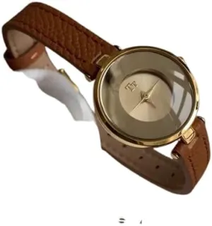 Dial, Minimalist Design, Chain Strap, Chile gleam intrude Refined Style Gold-Black Pearl Bracelet Watch for Women, Luxe Elegant, Small 