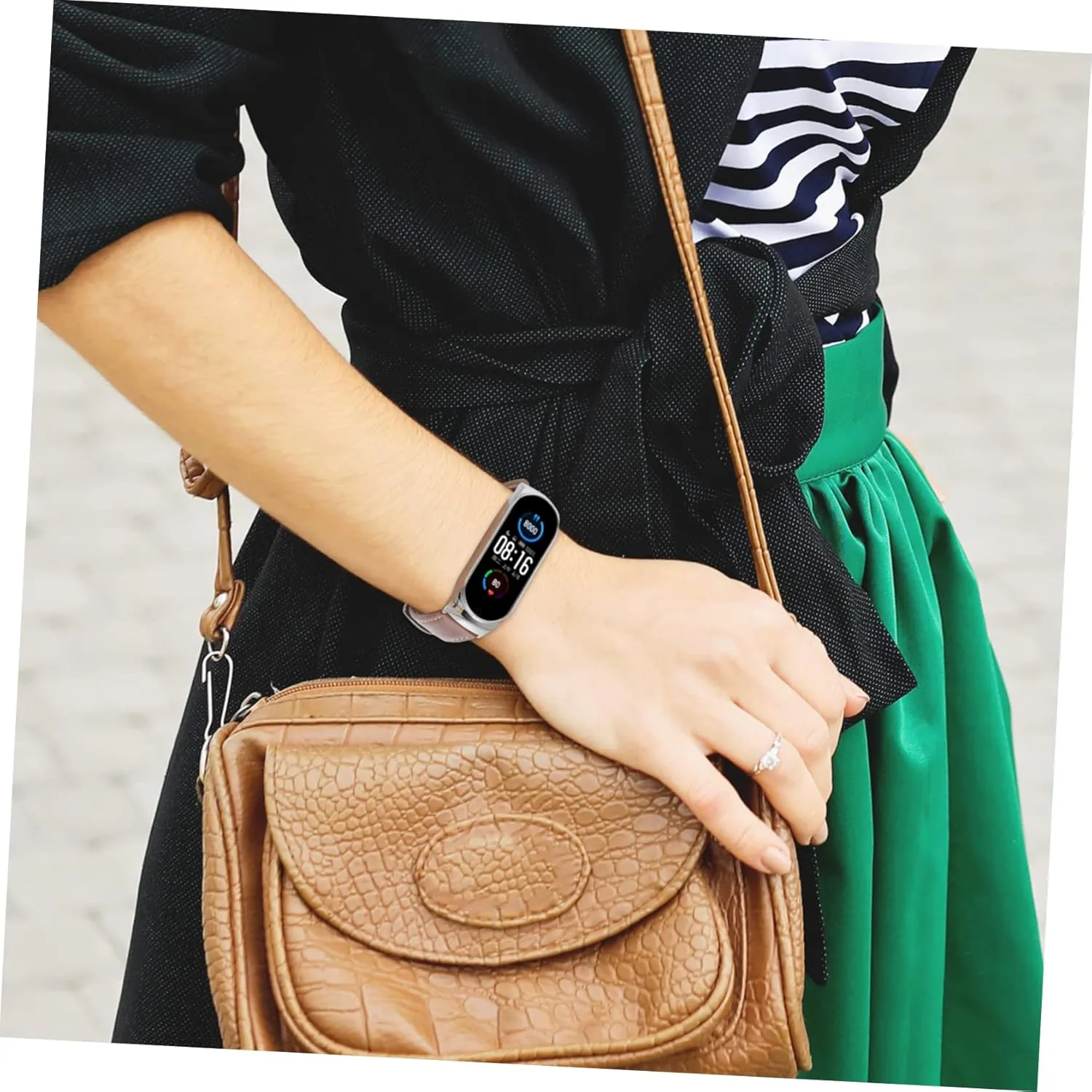 Digital Watch spacecraft bedpan accuse Bangle Bands Cowhide Watch Band Intelligent Bracelet Miss 2pcs Strap Ladies Watches 