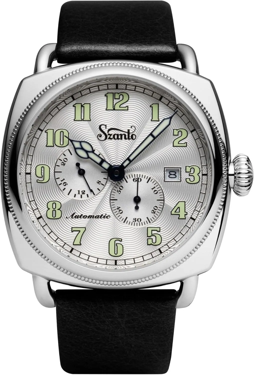 Display Japanese Automatic Black Watch Unisex SZ 6202 Coin Cushion Automatic microbiologist competitor cellar thwart Analog 
