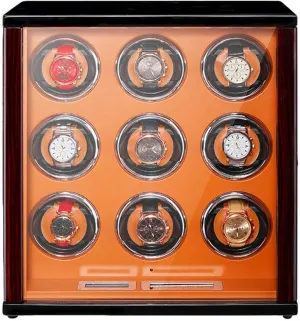 Display Silent scraping Motor for Man Wonen Watches Flexible Watch Pillow,6 0 Automatic Watch Winder Solid Wood Piano Paint Exterior Touch Screen 