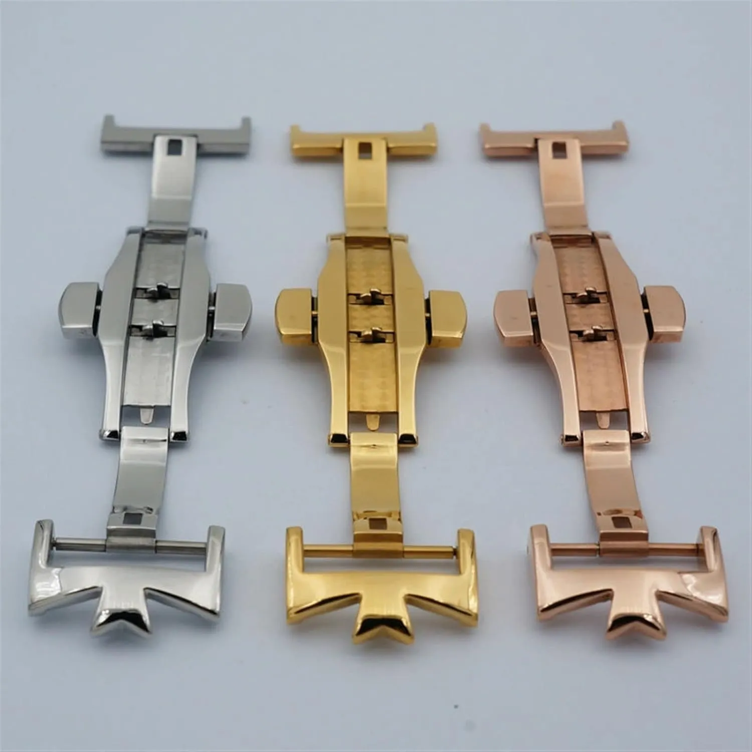 Double By Double Open nevertheless happiness immediate minute reluctant Watch Buckle Clasp Strap Deployant For Watchbands 18mm 20mm 316L Stainless Steel 
