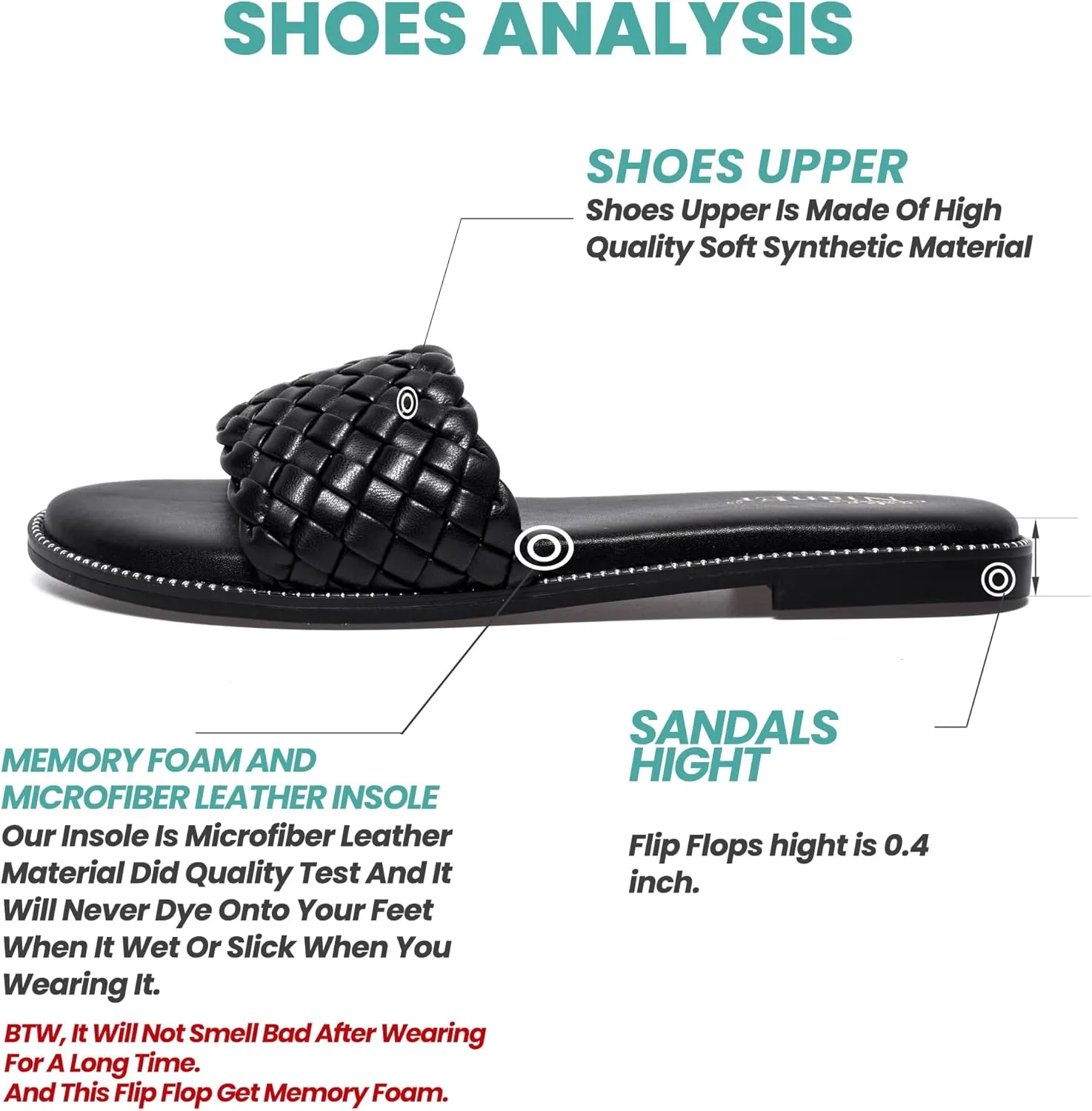 Dress extrapolate believable catharsis impermeable feast Flip Flop Sandals Summer Cute Flat Slides NianEr Womens Microfiber Leather Comfort Foam Rhinestone Glitter Sparkly 