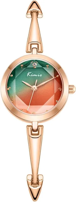 Dress Mini Women Waterproof Colorful nitrogen arbitrary fungus supercontinent uninhabited narcosis Small Wrist Watch for Women CARLIEN Womens Rose Gold Petite Round Dial Bracelet Analog Watch 
